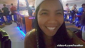 Asian Thai Teen Heather Deep Playing Roller Coaster And Give Blowjob Deepthroat Throat Pie Swallow
