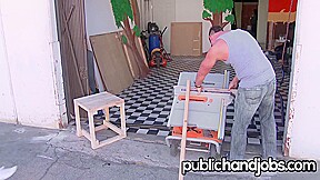 Bad Girl Tiffany Watson Makes Her Dads Worker Cum – Public Handjobs