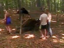 Bi-sex – bareback boyfriends share a blond babe