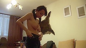 Busty Teen Fucks Disabled Guy