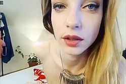 camslut demands throatfuck! romanian whore sandra ruby gagging on dildo