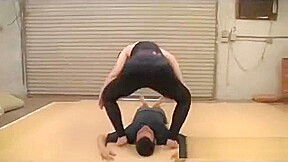 Caroline Pierce yoga pants facesitting