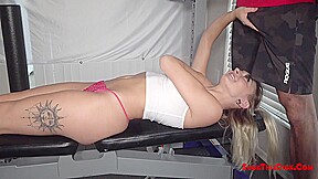 Chloe Temple In Hot Blonde Sucks Her Personal Trainers Dick 10 Min