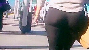 COLLEGE TEEN ASS N TIGHT SPANDEX