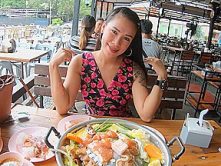 First time out for dinner since Covid hit and wild horny sex at home after
