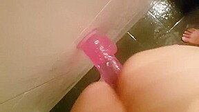 Fucking dildo play and cumshot