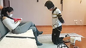 Guy Tied Up By Girl