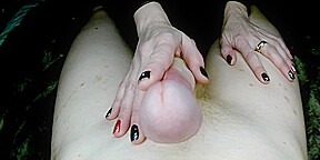 Hot Blowjob In Wet-look Dress. Pain For A Good Orgasm