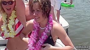 Hot Girls Partying Naked At The Lake
