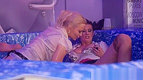 Hot secretaries fucking at the orgy party