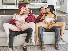 Jada Kai & Danni Rivers in Graduation Daughter Bangers – DaughterSwap