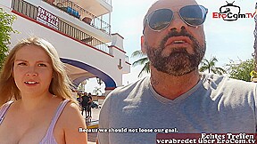 MILK TITS TEEN PICK UP – german agent meet teen in holiday and fuck her on the beach