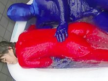 Miraidouga – Slimy Lotion Zentai Sex