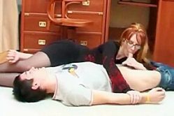 Mother Watching Son Stroke Then Joins In