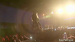 My Busty German Stepmom Naked on Stage