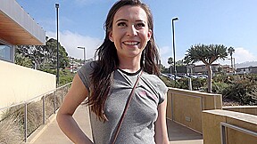 Petite 19 year old brunette coed gets fucked by an amateur with a camera – Bang