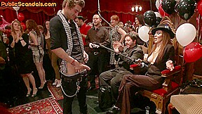 Public whores in deepthroating and BDSM pussytoying