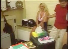 Sibel ke. team fuck in the office