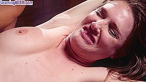 Submissive bondage slut IR 3way banged in the office