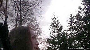 Victoria with guy Blowjob at Car POV Public places