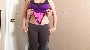 WedgieWhore Yoga Pants Thong Wedgie