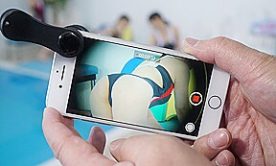 Zoomed-in Peeping VR Part 1 – Voyeur Upskirt Downblouse