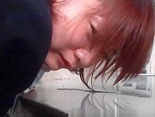 Asian schoolgirl pee and get punished