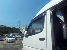 Best Japanese slut in Exotic Car, Public JAV scene