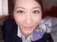 Best Japanese whore Aoki Misora in Crazy Secretary, POV JAV movie