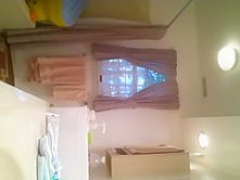 Big titted stepsister in bathroom caught by hidden camera