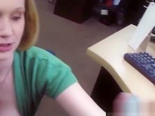 Bigtitted pawnshop amateur bent over desk