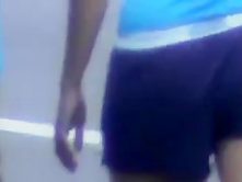 Candid ass in cotton shorts