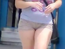 Candid Shorts and Ass cheeks
