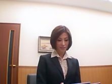 Crazy Japanese model Akari Asahina in Hottest Secretary, Small Tits JAV scene