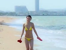 Cute Japanese teen shows her goods