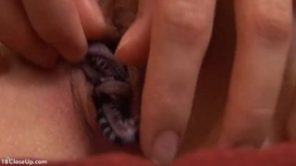 Emily Stuffs her Panties Inside her Pussy