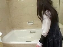 Exotic Japanese chick in Horny Shower, Small Tits JAV movie