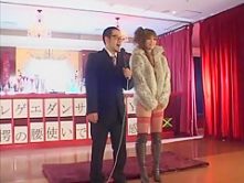 Exotic Japanese girl Aya Fukunaga in Fabulous Interview, Live shows JAV video