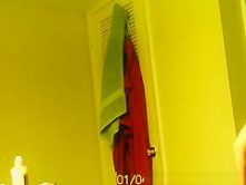Girlfriend in bathroom after shower