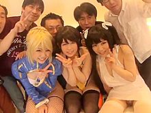 Gorgeous breasty Japanese gal having a hot XXX cosplay experience
