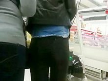 Great ass candid in shop, in jeans tight ass part2