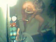 Hidden cam in bathroom caught my girlfriend masturbating