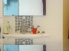 Hidden cam in the bathroom of my grandma caught her nake