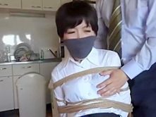 Hogtied Asian Babe