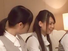 Horny Japanese chick Kaede Oshiro, Mayuka Akimoto, Erika Kashiwagi in Crazy Hardcore, Group Sex JAV video