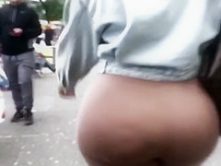 Huge Phatty Wearing Brown Spandex!!!