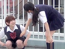 Japanese students pissing