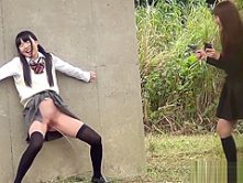 Japanese teen pee park