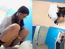 Japanese teen pissing