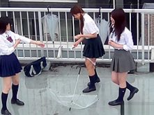 Japanese teens urinate
